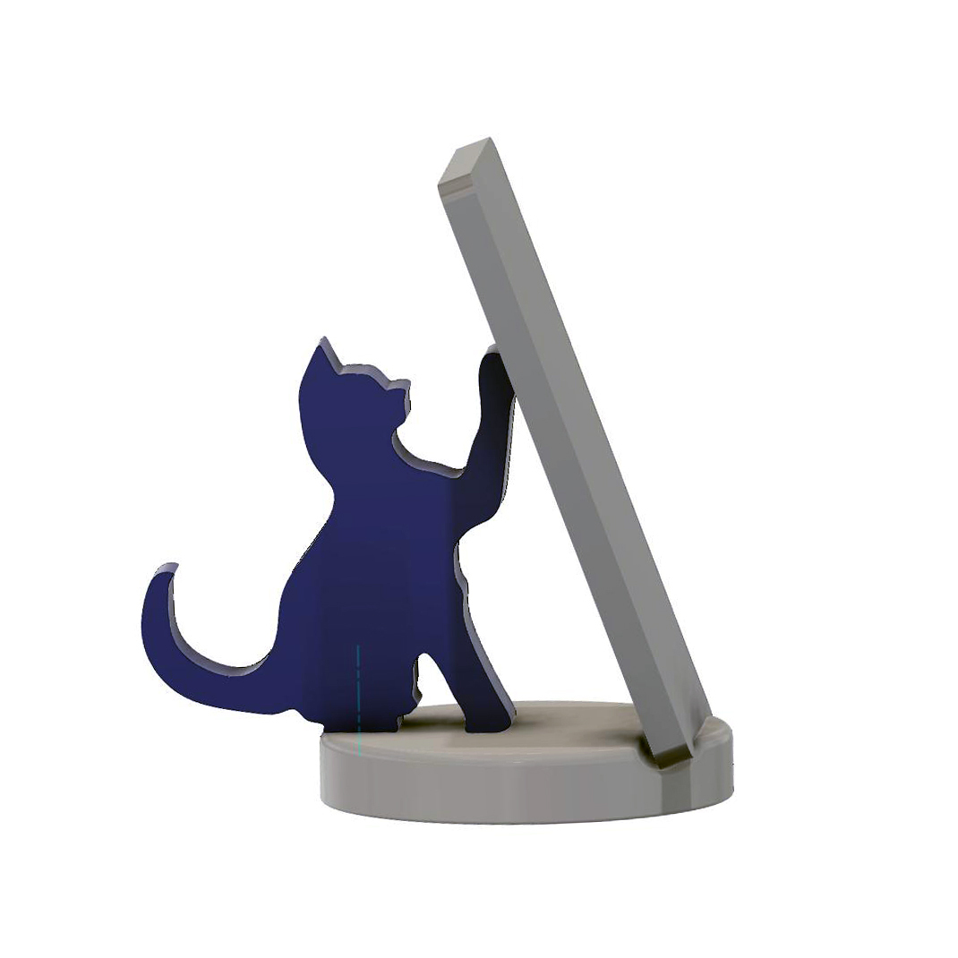 🐱 CAT PHONE HOLDER・ STL File for ・Cults